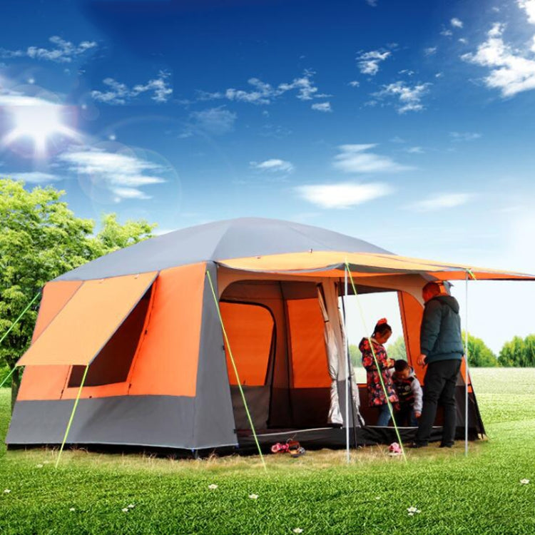 Outdoor Multi-person Double-layer Camping Rainproof Outdoor Tent
