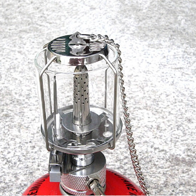 Outdoor Mini Camping Tent Glass Vapor Lamp Aluminum Alloy Portable Camping Gas Can Lamp