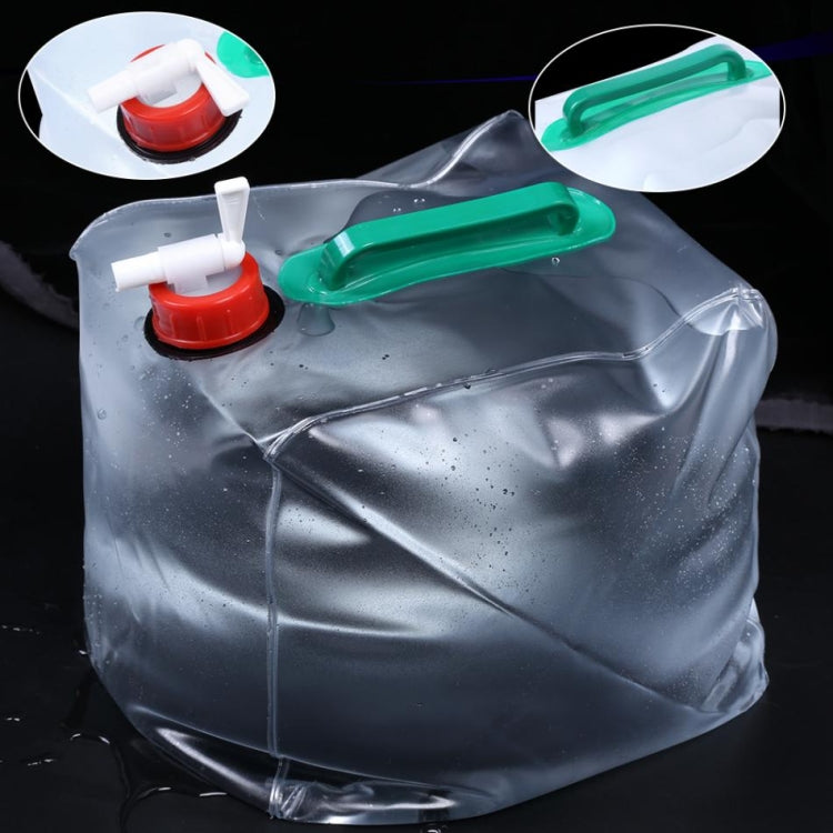 2 PCS 20L Outdoor Foldable PVC Drinking Bag Camping Equipment