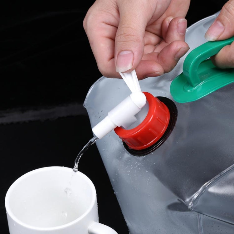 2 PCS 20L Outdoor Foldable PVC Drinking Bag Camping Equipment