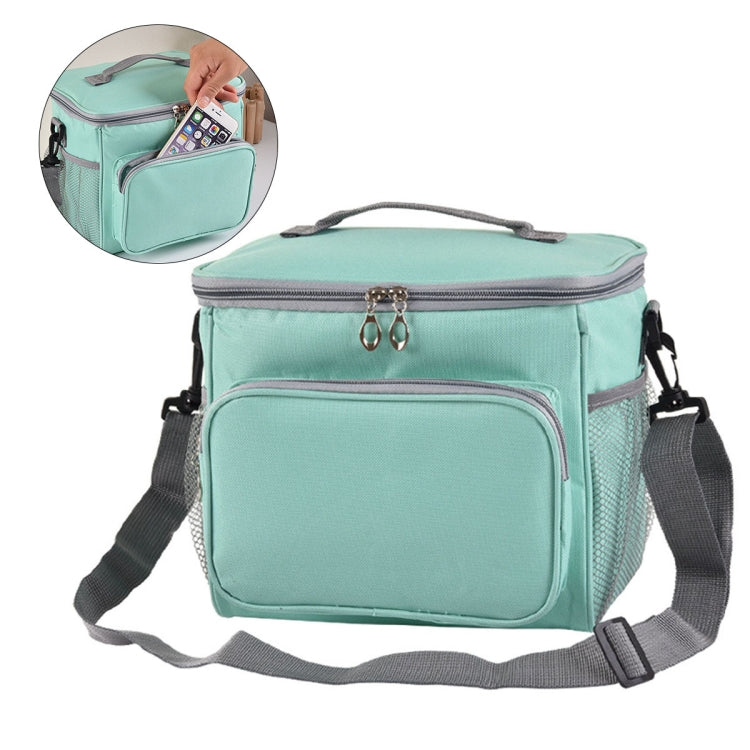 Portable Ice Pack Oxford Cloth Portable Slung Lunch Box Insulated Lunch Bag, Color:Black