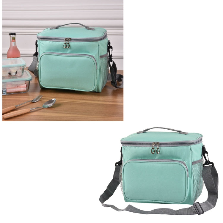 Portable Ice Pack Oxford Cloth Portable Slung Lunch Box Insulated Lunch Bag, Color:Black