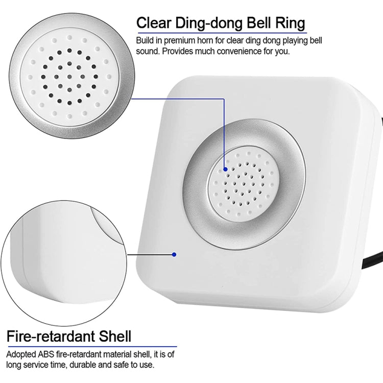 Alarm Wire Access Control Door Bell for Home Office Access Control System, DC 12V