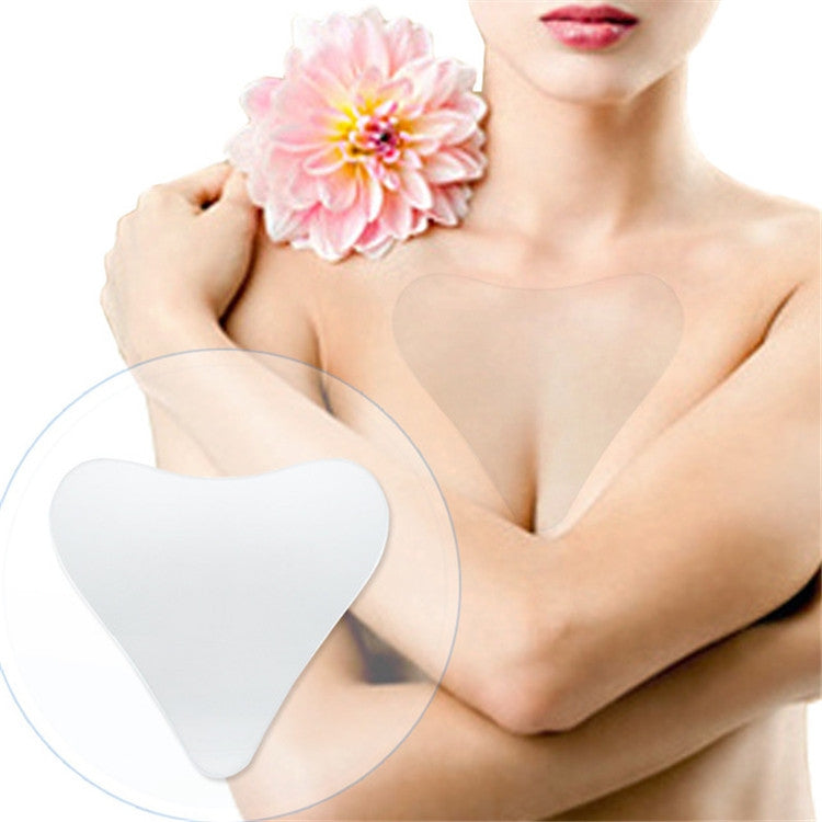 Silicone Chest Sticker Neck Sticker Chest Care Wrinkle Pads, Style:Triangle