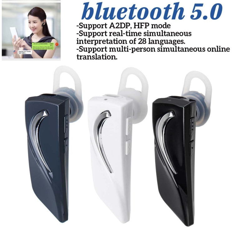 Smart Voice Translator Bluetooth Translation Headset Wireless Bluetooth 5.0 Earphone Instant Translator 28 Language