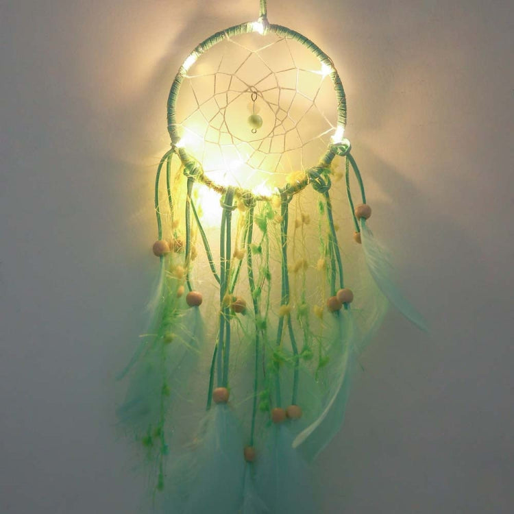 Creative Girl Birthday Gift Baby Room Wall Decoration LED Lights Dream Catcher, Specification:Lighted