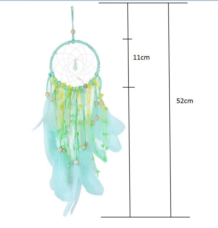 Creative Girl Birthday Gift Baby Room Wall Decoration LED Lights Dream Catcher, Specification:Lighted