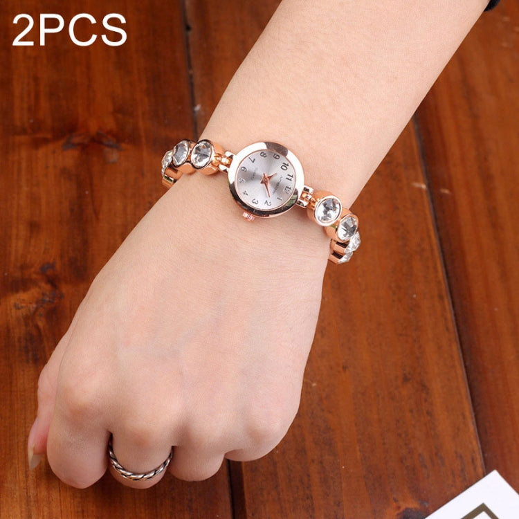2 PCS Beautiful Pearl Watch for Women