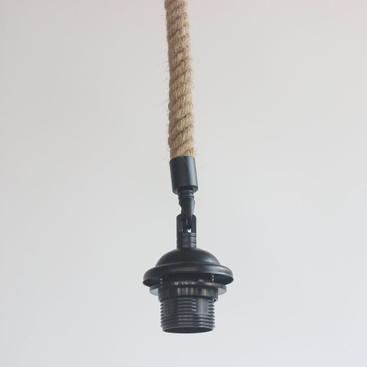 Hemp Rope Pendant E27 Lamp Holder  Hanging Line Light, Wattage:1 heads 100cm
