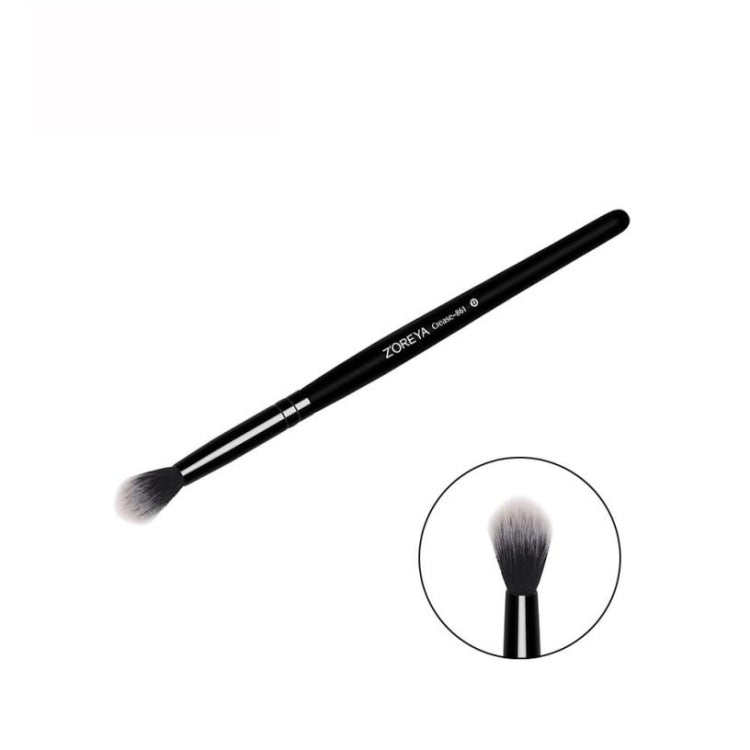 Black Long-wood Handled Brush Eye Shadow Brush Makeup Tool(Black)