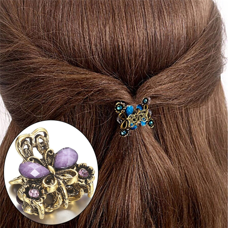 Women Retro Butterfly Hair Claw Clip Headband