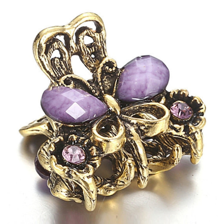 Women Retro Butterfly Hair Claw Clip Headband