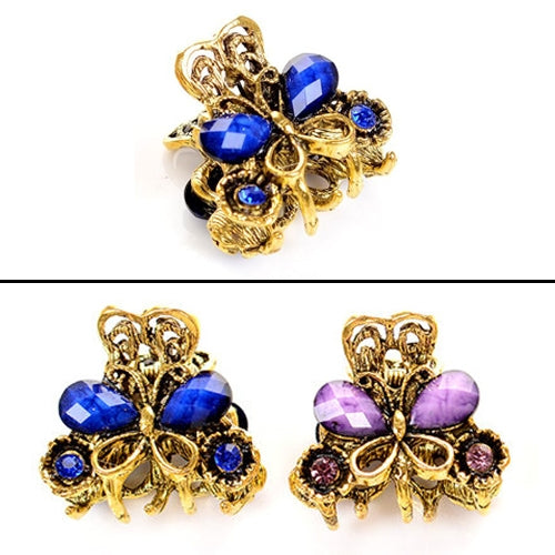 Women Retro Butterfly Hair Claw Clip Headband