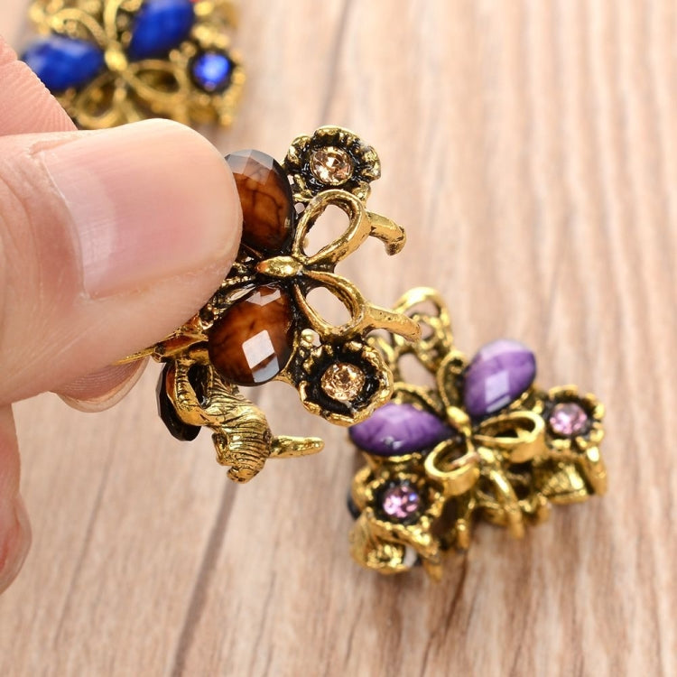 Women Retro Butterfly Hair Claw Clip Headband