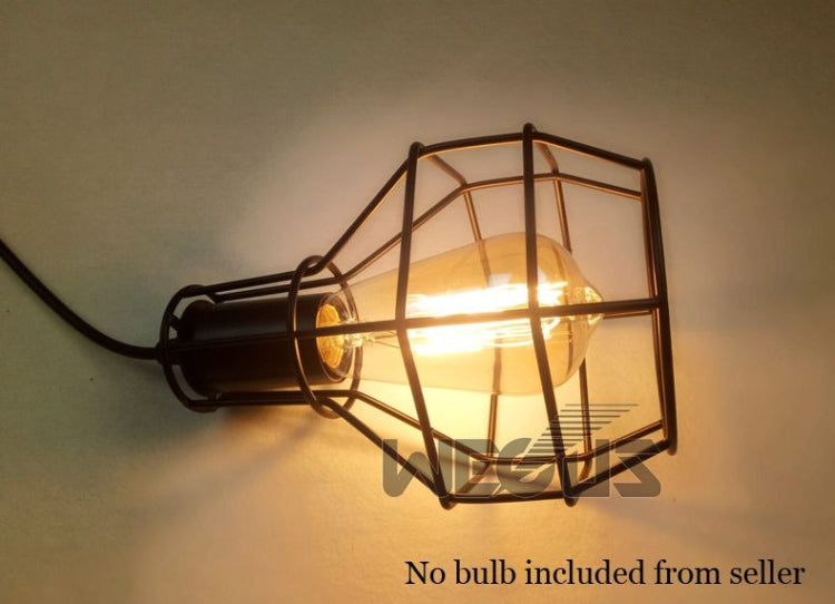 40W Grenade Retro Wrought Iron Pulley Lifting Wall Lamp Corridor Aisle Porch Wall Lamp(Black No Bulb)