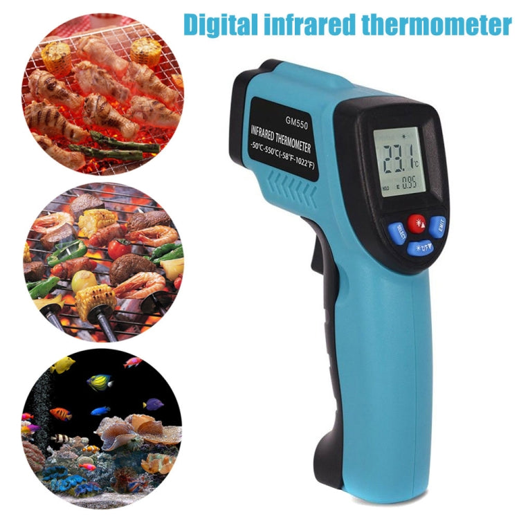 GM550 Digital Infrared Thermometer Pyrometer Aquarium Thermometer Outdoor Temperature Gauge