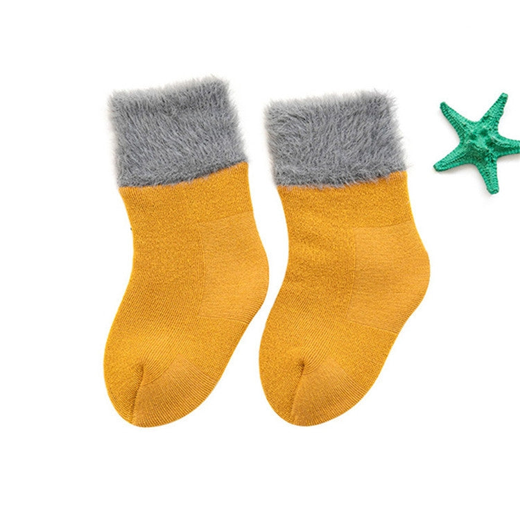 Comfortable Plus Velvet Warm Baby Socks Snow Socks, Size:M