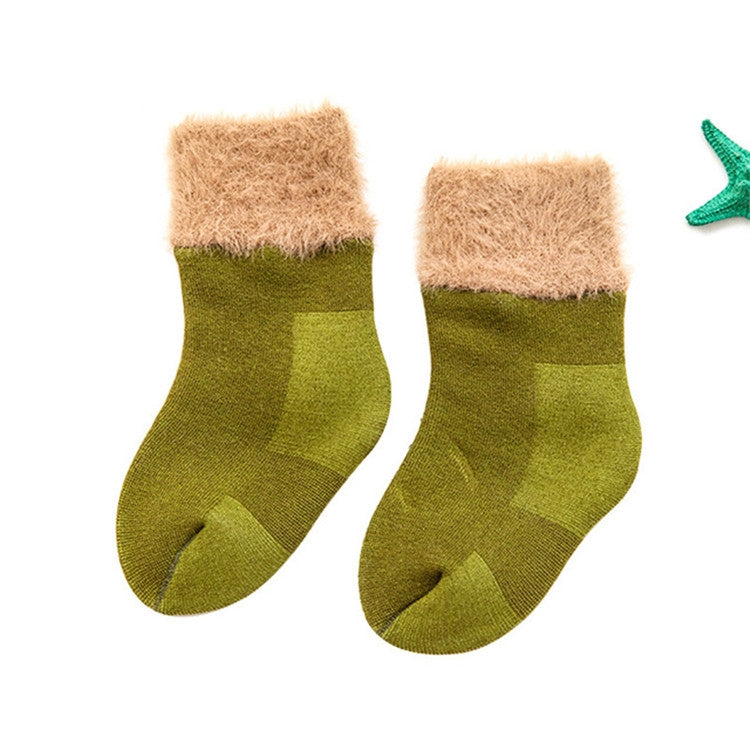 Comfortable Plus Velvet Warm Baby Socks Snow Socks, Size:M