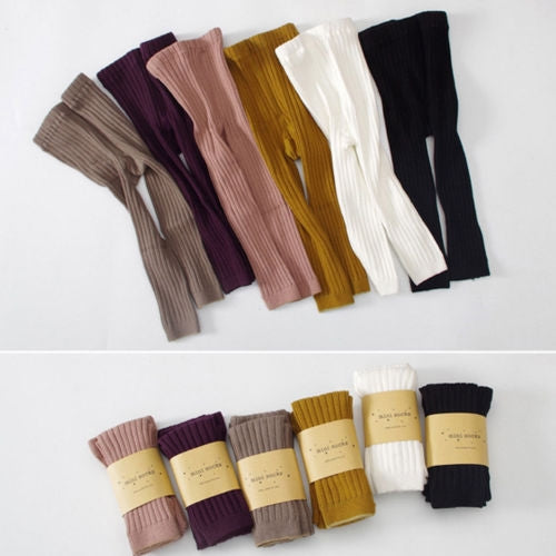 Children Vertical Cropped Pantyhose Combed Cotton Baby Socks, Size:M