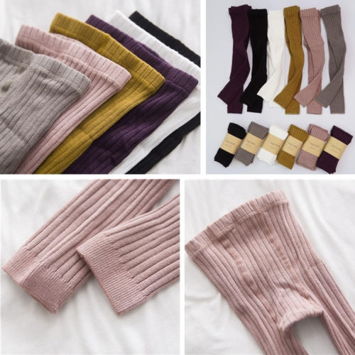 Children Vertical Cropped Pantyhose Combed Cotton Baby Socks, Size:L