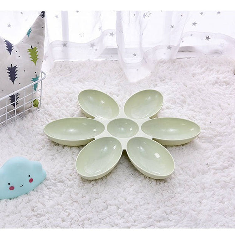 Cat and Dog Bowl Teddy Short Rice Bowl Family Pets Six-sided Petal Type Pet Supplies