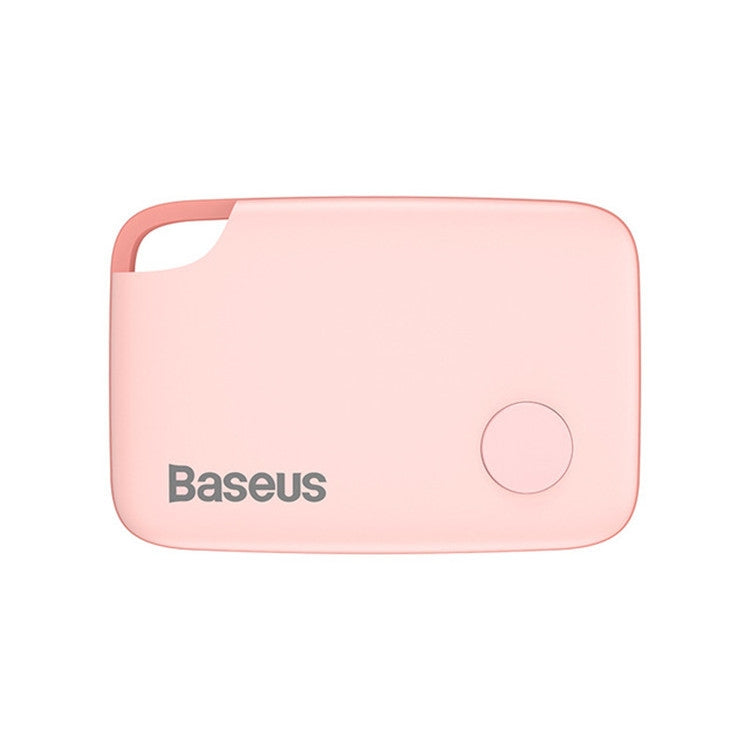 BASEUS ZLFDQT2-04 Smart Bluetooth Anti-lost Device Two-way Alarm Anti-lost Device, Style:T2 Lanyard(Pink)