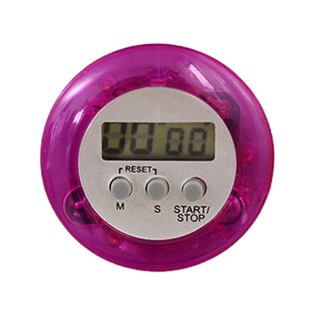 Round Magnetic Digital Countdown Timer Alarm Stand Kitchen Timer Cooking Alarm Clock