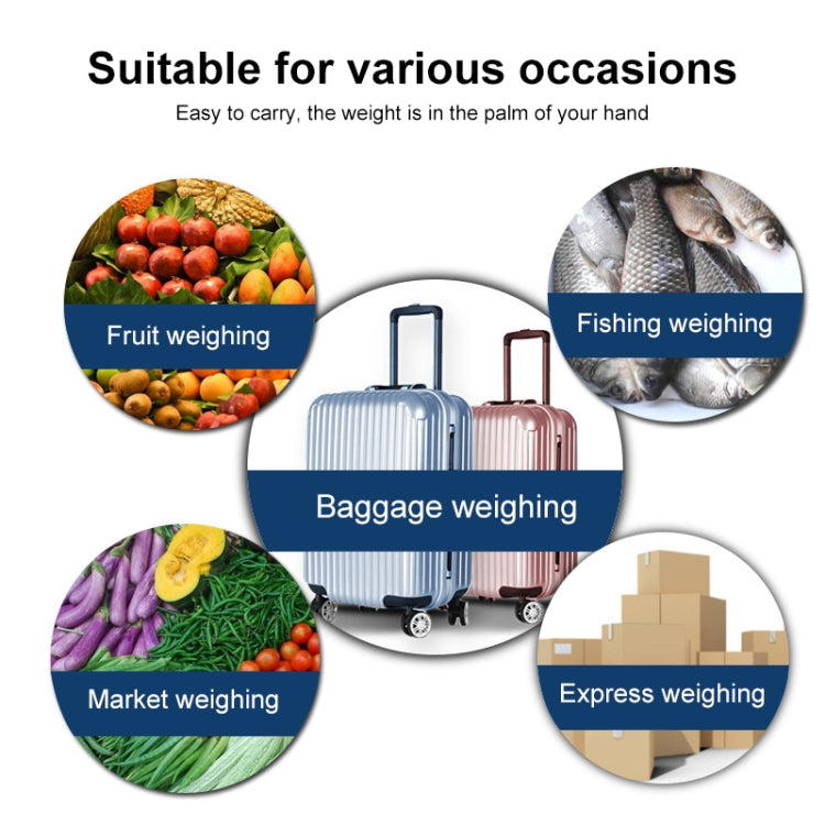 50kg x 10g Portable Electronic LCD Digital Hanging Luggage Scale