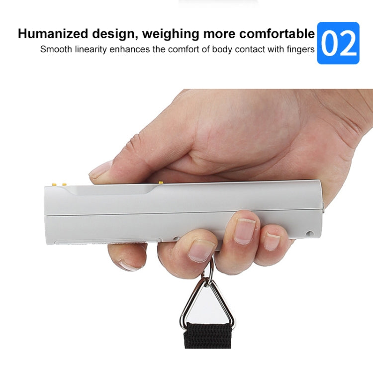 50kg x 10g Portable Electronic LCD Digital Hanging Luggage Scale