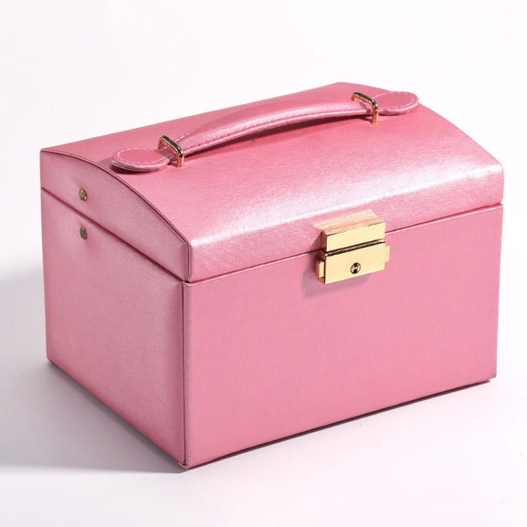 Simple Portable Jewelry Box Earrings Ring Storage Consolidation Box with Drawers, Size : 17.5 x 14 x 13cm