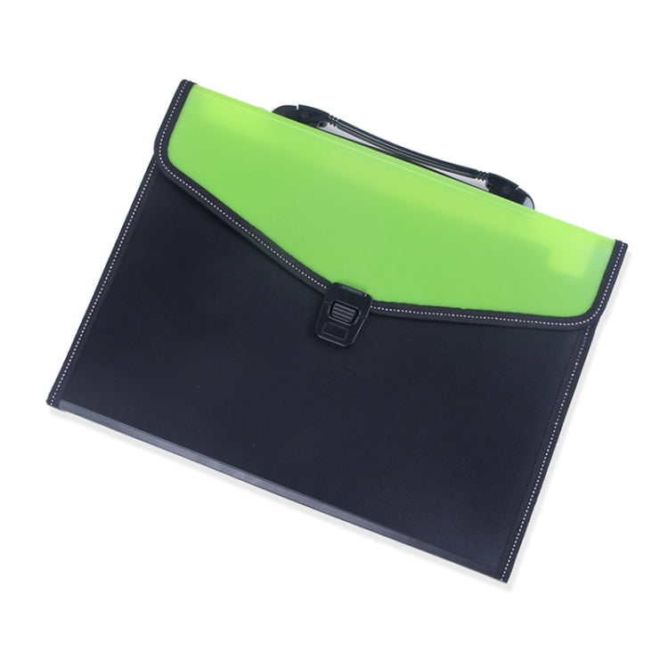 Portable 12-Layer File Pocket A4 Expanding File Classified Folder PP Storage Clip Ticket Package