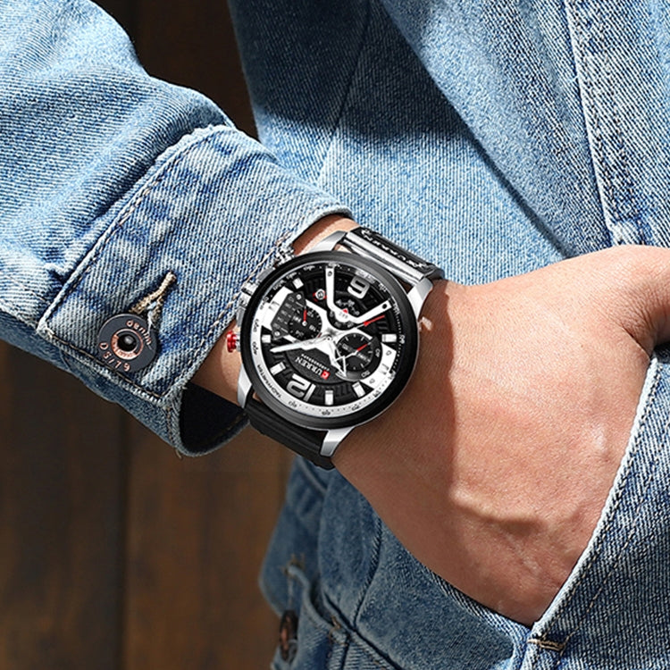 CURREN M8329 Casual Sport Leather Watch for Men