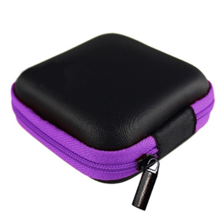 Mini Dustproof Two-color EVA Zipper Earphone Storage Bag