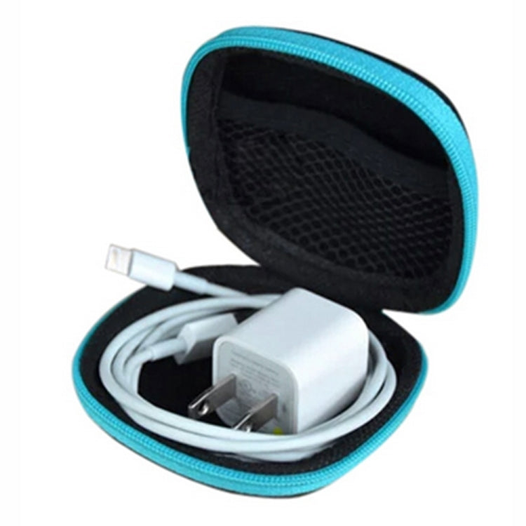 Mini Dustproof Two-color EVA Zipper Earphone Storage Bag