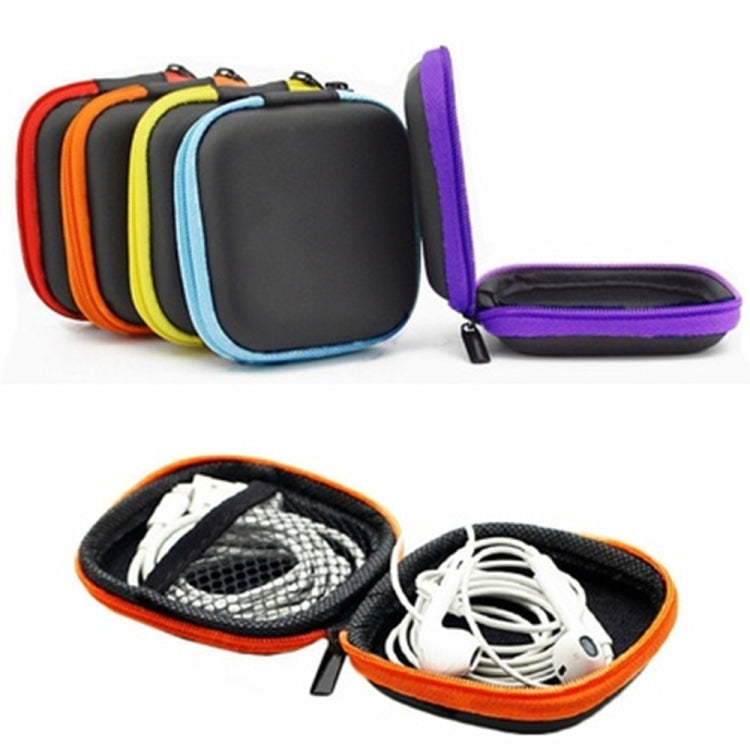 Mini Dustproof Two-color EVA Zipper Earphone Storage Bag