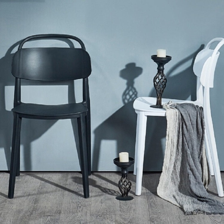 Simple Plastic Chair Office Home Dining Table Cafe Leisure Chair