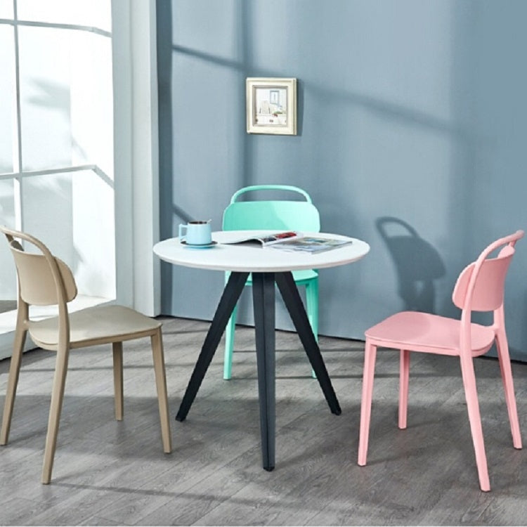 Simple Plastic Chair Office Home Dining Table Cafe Leisure Chair