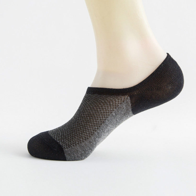3 Pairs Mesh Breathable Invisible Deodorant Sweat Socks, Size:One Size