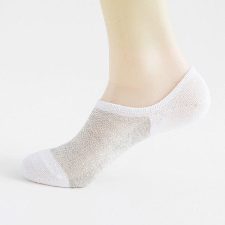 3 Pairs Mesh Breathable Invisible Deodorant Sweat Socks, Size:One Size