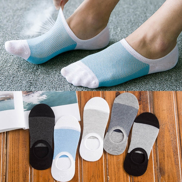3 Pairs Mesh Breathable Invisible Deodorant Sweat Socks, Size:One Size