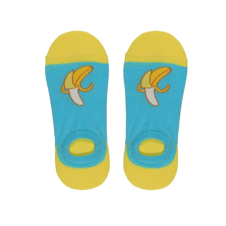 3 Pairs Summer Happy Fruit Fashion Sailboat Socks, Size:EUR 39-44