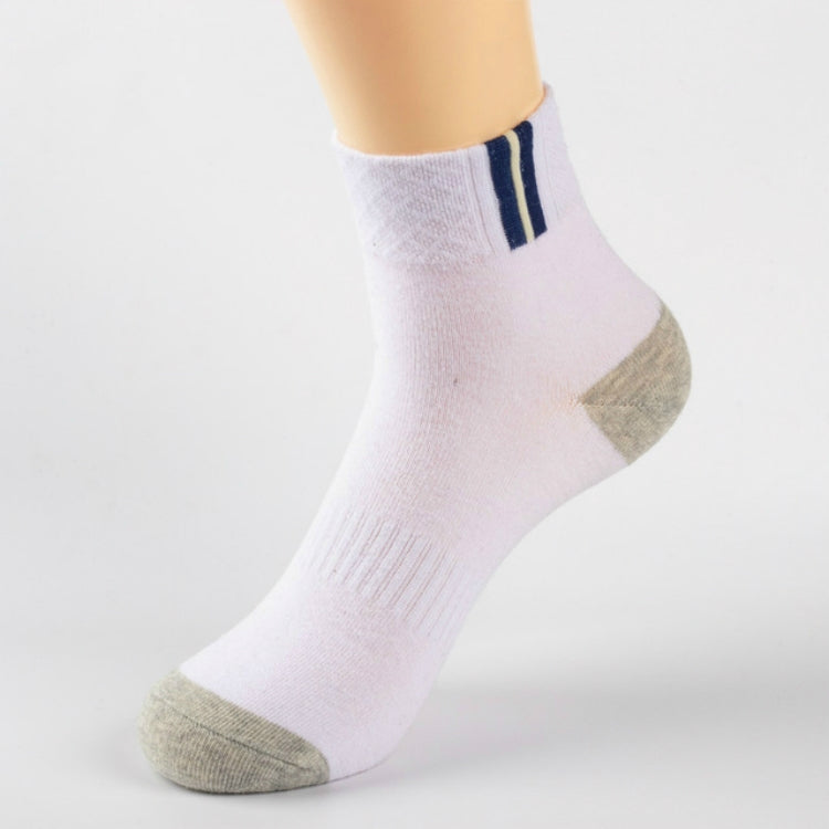 5 Pairs Men Cotton Socks Hollow Breathable Tube Sock