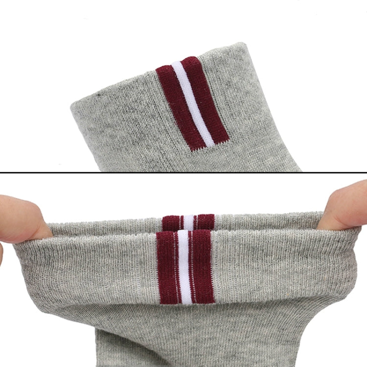 5 Pairs Men Cotton Socks Hollow Breathable Tube Sock