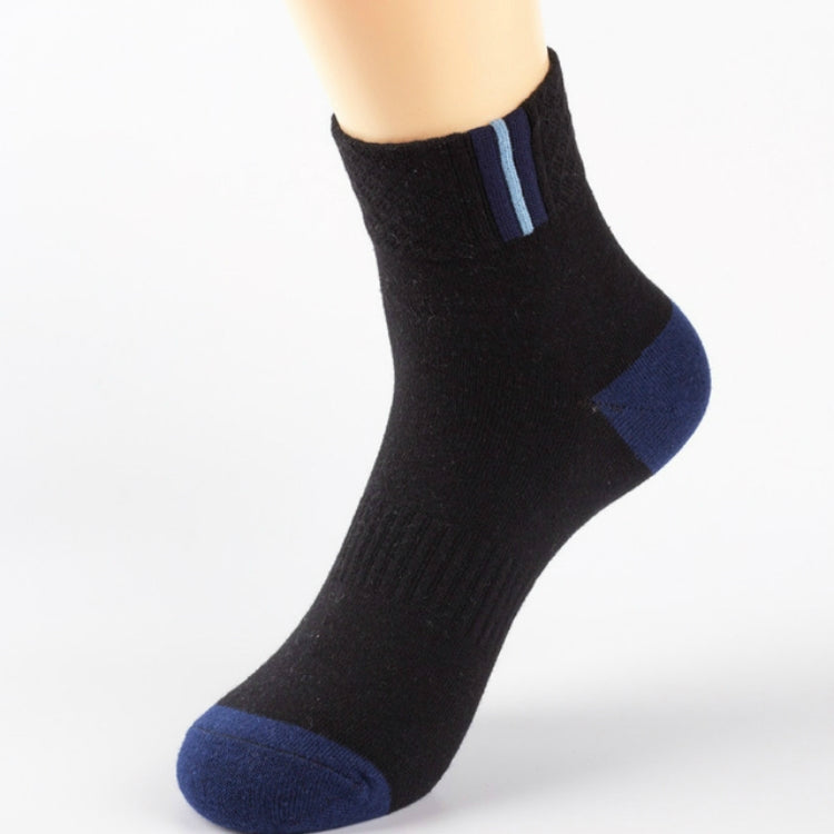 5 Pairs Men Cotton Socks Hollow Breathable Tube Sock