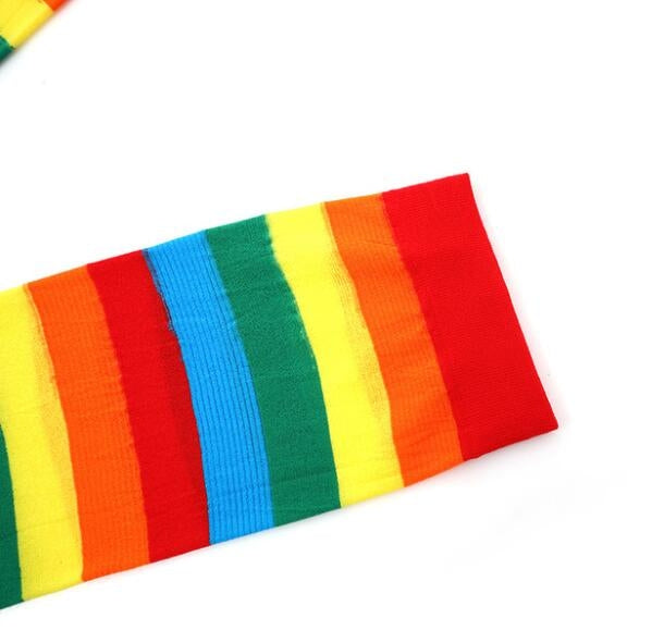 Knee Socks Sexy Slim Striped Long Socks Christmas Halloween Easter Ball Party Knee High Socks