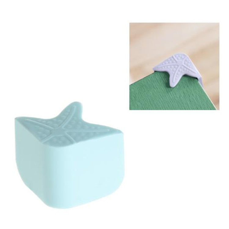 2 PCS Starfish Luminous Soft Silicone Children Anti-Collision Table Corner Cover Protective Pad
