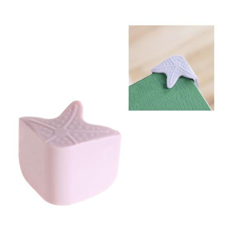 2 PCS Starfish Luminous Soft Silicone Children Anti-Collision Table Corner Cover Protective Pad