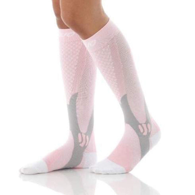 3 Pairs Compression Socks Outdoor Sports Men Women Calf Shin Leg Running, Size:XXL