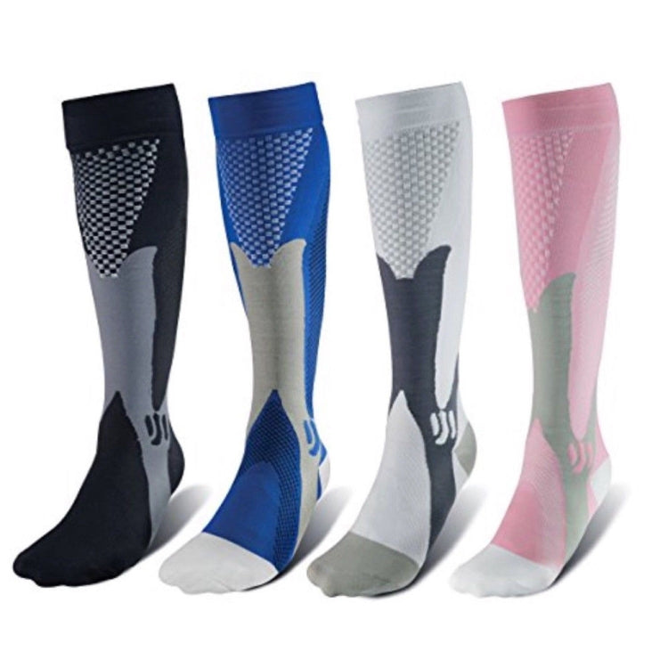 3 Pairs Compression Socks Outdoor Sports Men Women Calf Shin Leg Running, Size:L/XL