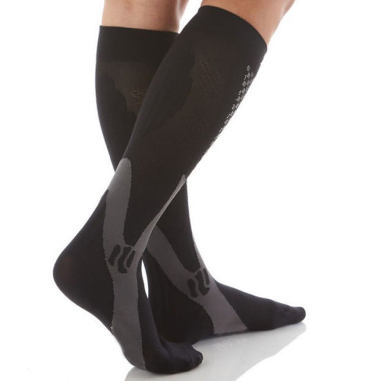 3 Pairs Compression Socks Outdoor Sports Men Women Calf Shin Leg Running, Size:S/M